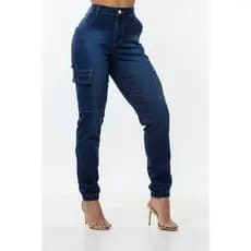Calça Cargo Jeans Lycra Bojo Modela Bumbum Original