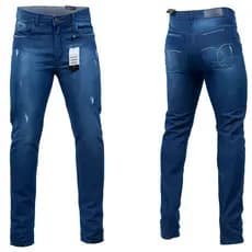 Calça Jeans Mascluina Skinny Barra Apertada Com Lycra