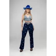 Calça set for jeans com bojo removível modela bumbum