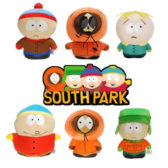south park pelúcia, bonecos Kenny,stan,Kyle butters