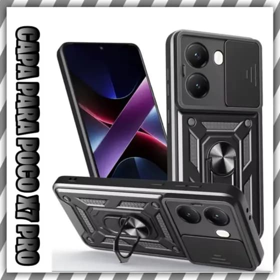Capa para xiaomi poco x7 pro Armadura militar Anti-impacto