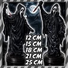 Action figure ghostface 3D estilo terror 12,15,18,21,25cm