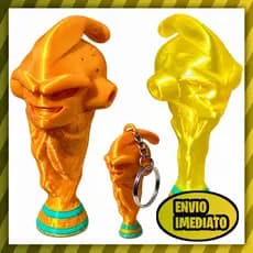 Taça copa do mundo estilo anime Majin Boo Chaveiro 3D 5,7,10,15,20,25CM