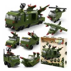 Brinquedo Blocos De Montar Esquadrão Anti Aéreo 1000pc