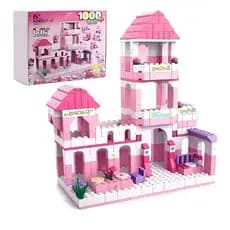 Blocos De Montar Castelo Princesa 1000 Peças 6 Em 1 Bloxi