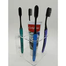 Suporte de Parede para Escova e Pasta de Dentes, porta escova de dente em Acrilico