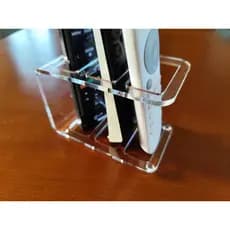 Suporte Porta Controle Remoto para 3 Controles de Acrilico Transparente
