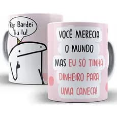 Caneca De Aniversário Flork Meme 325 Ml De Porcelana para Presente Personalizada