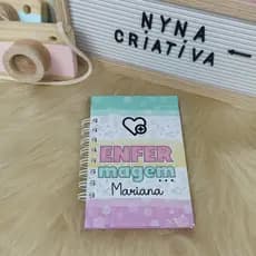 Manual de Bolso Enfermagem Caderno Caderneta Resumo Para Enfermagem 10x15cm cabe no bolso jaleco