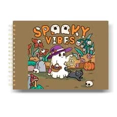 Livro de colorir Spooky Vibes - Desenhos para colorir