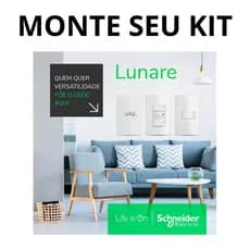Linha Completa Schneider Lunare Tomada Interruptor Suporte Placa Conjunto