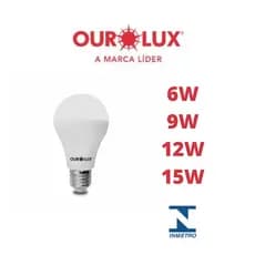 Lâmpada Led Bulbo 4.7w 6W 9W 12W 15W 20W 25W SUPERLED - Ourolux