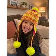 TOUCA ESTILO PERUANO GORRO INFANTIL UNISEX TRICOT LÃ QUENTINHO ESCOLA INVERNO PASSEIO