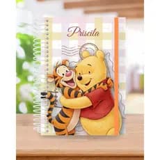PLANNER DIÁRIO A5 PERMANENTE SEM DATA / PLANNER DIÁRIO PERSONALIZADO / AGENDA DIÁRIA DO POOH / CADERNO A5