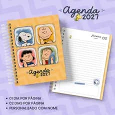 AGENDA 2027 CAPA DURA COM NOME/ AGENDA 01 DIA POR PÁGINA / 02 DIAS POR PÁGINA / AGENDA DIÁRIA A5/ PLANNER 2027