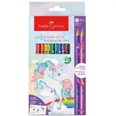 Lápis de Cor Ecolapis Coleção Unicórnio Faber Castell REF.120912+2UNI