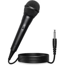 Microfone Dinâmico Profissional Com Cabo P10