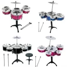 Bateria Mini Musical para Crianças - Brinquedo Educativo com Sons Reais Premium