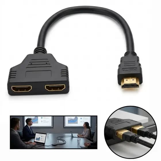 Hub Switch Hdmi 2x1 Adaptador Cabo 2 Entradas E 1 Saída