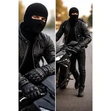 Gorro Touca Ninja Balaclava de Lã Unissex Proteção Térmica para Frio Inverno Moto Motoboy