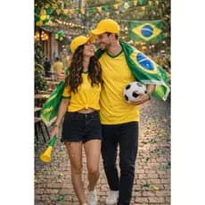 Boné Liso Adulto Unissex Aba Curva Ajustável Várias Cores Copa Brasil Masculino Feminino Estilo Baseball