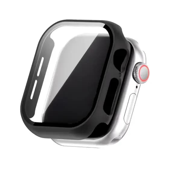 Case Capa Vidro Preto Compatível com Apple Watch
