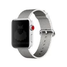 Pulseira Nylon Fecho Branco-Xadrez Compatível com Apple Watch - NÃO É O RELÓGIO
