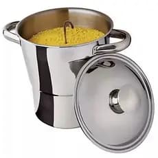 Cuscuzeira Nordestina em Aço Inox 16cm, Dcasa - Oferta Imperdível