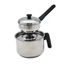 Cuscuzeira Para Fogão de Indução Individual Aço Inox Paulistinha, Útil Bazar - Super Promoção