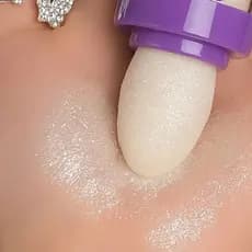 Pó Iluminador de Fada Aplicador Esponja Para Rosto e Corpo Maquiagem Magic Colour Shiner Febella