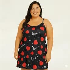 1 Camisola Grande Plus Sise Estampadas Extras XGG