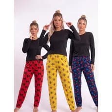 Pijama Longo Calça Estampadas