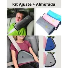 Kit Cinto de segurança com almofada e ajustador. ENVIO IMEDIATO.
