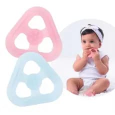Mordedor de Silicone para Bebê Triângulo Triangular Pimpolho