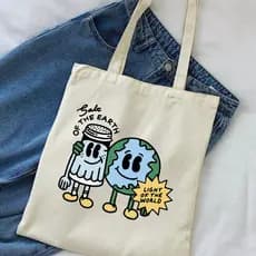 Bolsa Ecologica Ecobag "SALT+ WORLD" 100% algodão