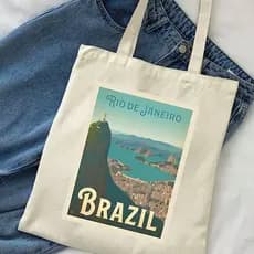 Bolsa Ecologica Ecobag "RIO DE JANEIRO" 100% algodão
