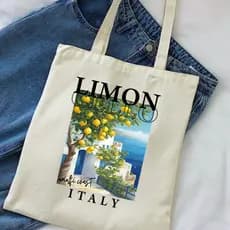 Bolsa Ecologica Ecobag "LIMON ITALY" 100% algodão