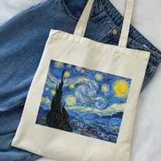 Bolsa Ecologica Ecobag "NOITE ESTRELADA" 100% algodão