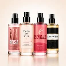 Body Splash Feminino Perfumado Cheiroso Longa Duração Fixação Marcante Kit Presente Corpo Cabelo