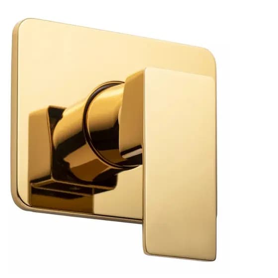 Acabamento De Registro Monocomando Quadrado - Dourado