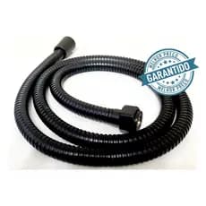 Engate Mangueira Flexível Preto 1,20cm Para Duchas Higiênicas Banheiros e Lavabos