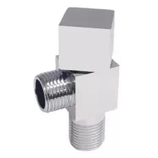 Registro Ducha Higiênica Metal Quadrado Reposição Luxo Acabamento Brilhante Cor Cromado