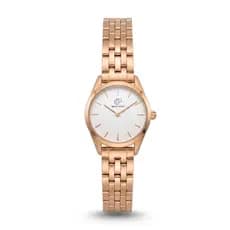Relógio Feminino Rosê Elegante Delicado Pequeno New Port
