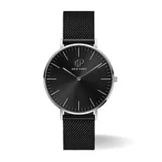Relógio Masculino Preto Analógico Casual De Pulso Luxo Original New Port 40mm