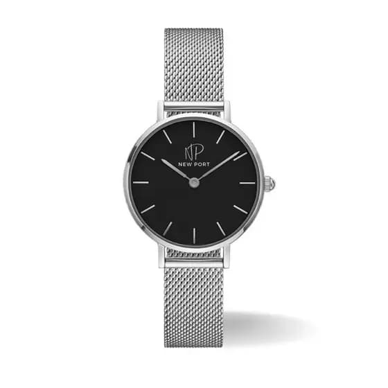 Relógio Feminino Prata Casual Delicado Elegante NewPort 32mm