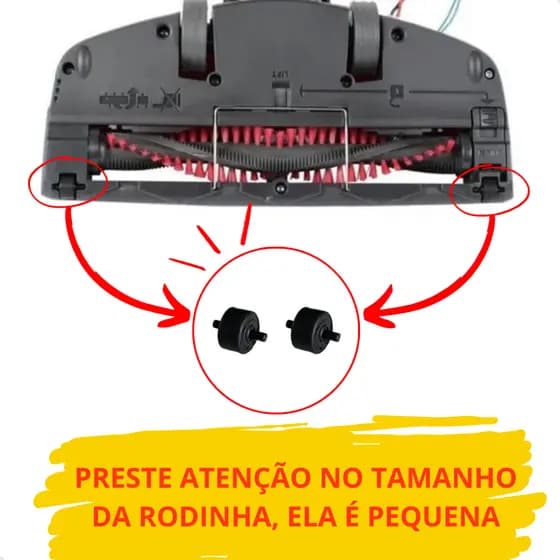 Rodinhas Frontal Aspirador Erg23 Erg10  Erg24 Erg26 Electrolux Original