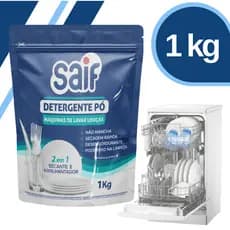 Detergente em Pó Lava Louças Saif 1kg