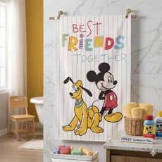 Toalha De Banho Infantil Felpuda Mickey 18 Dohler 70x115cm