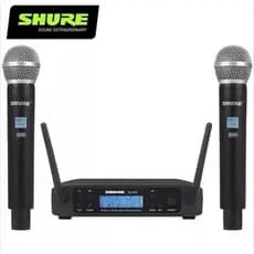 🎤 Microfone Sem Fio Duplo Shure GLXD4 BETA58A 2 Bastões, Display LCD, Alcance 100m, Alta Performance