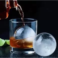 Forma De Gelo Esfera Bola Silicone Grande Redonda  Whisky